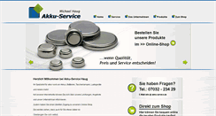 Desktop Screenshot of akku-service.de