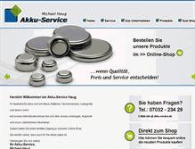 Tablet Screenshot of akku-service.de